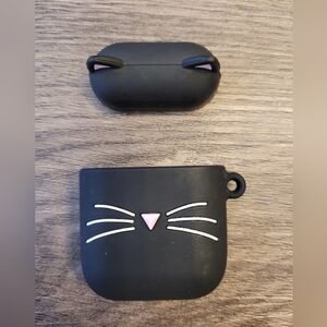 Airpods 2 Case Cat, Full Protection Shockproof Soft Silicone Charging Case